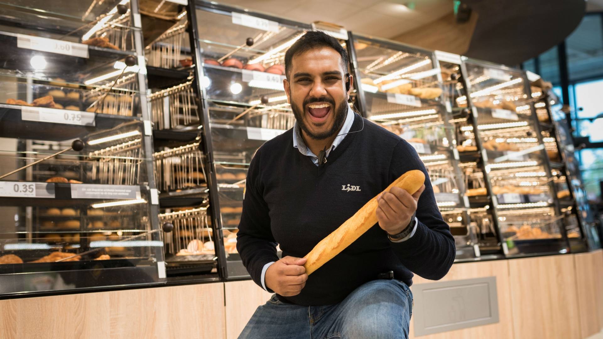 Kaderlid met baguette