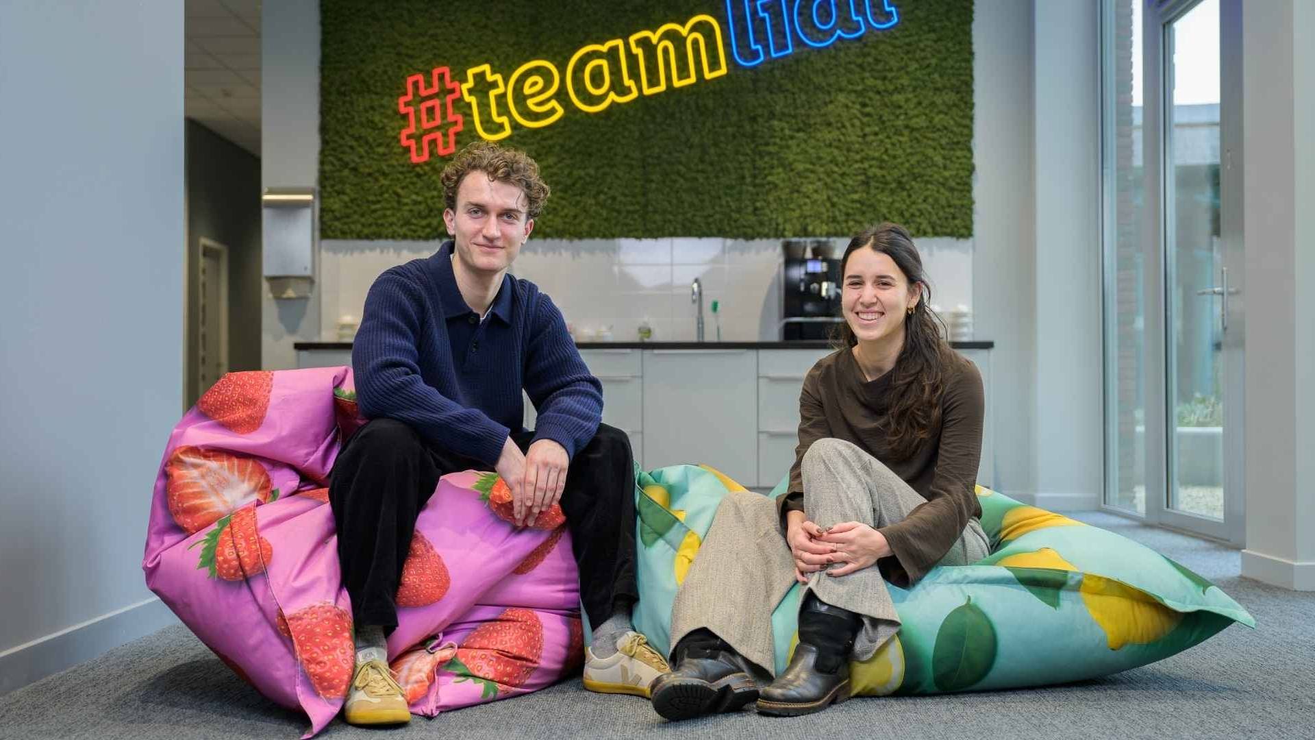 Duurzaamheid Stagairs op zitzakken