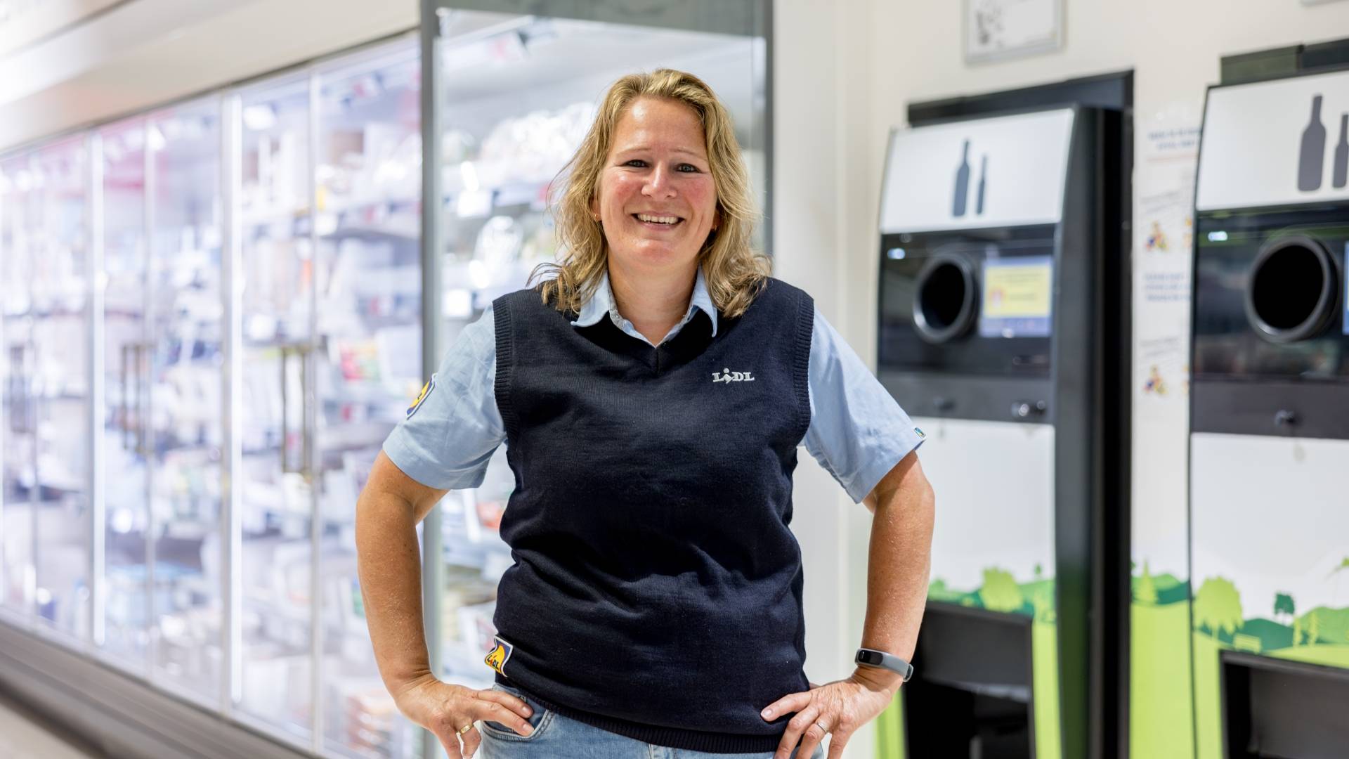 Supermarktmanager voor vriesvak