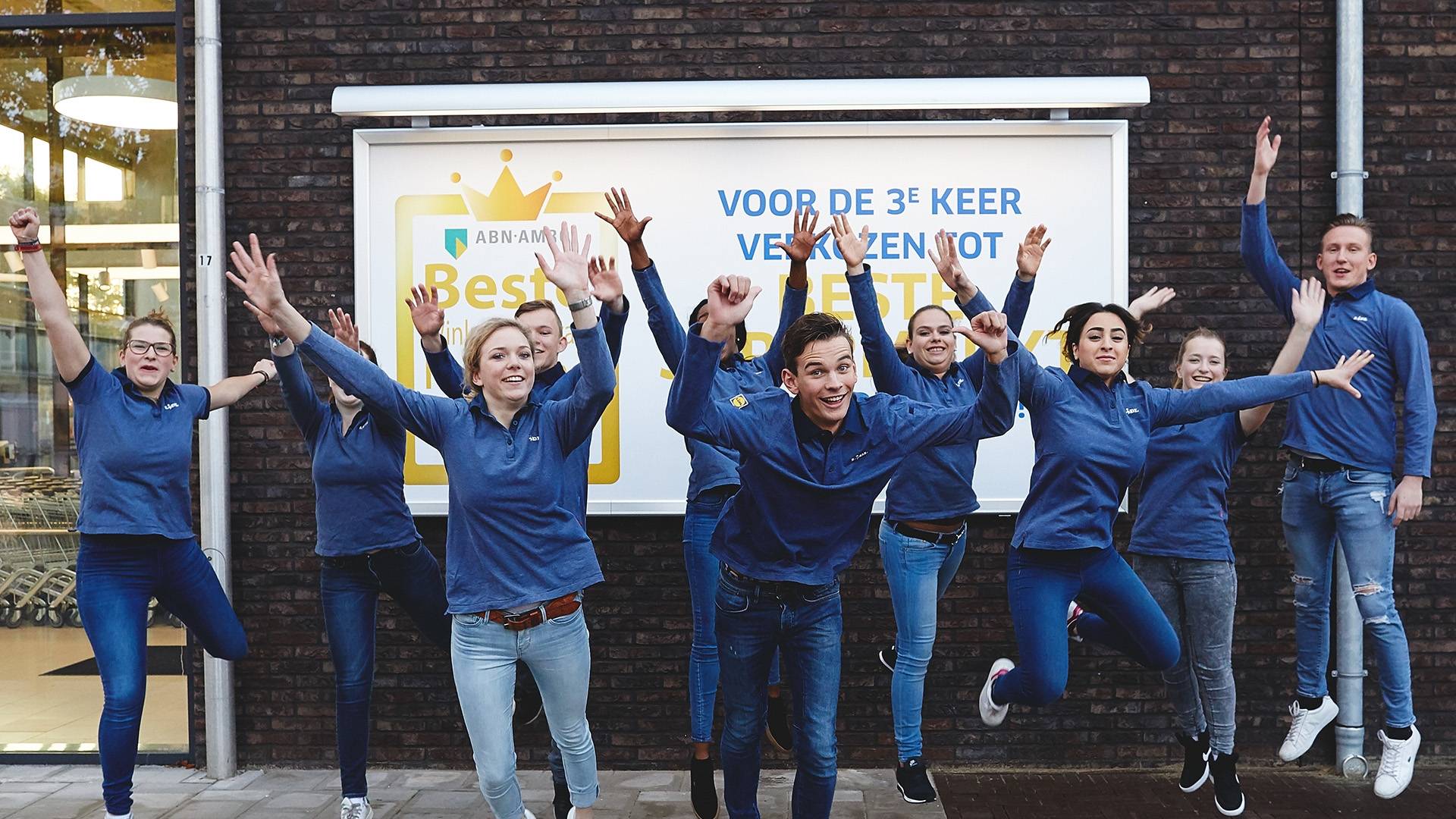 Teamfoto voor het filiaal